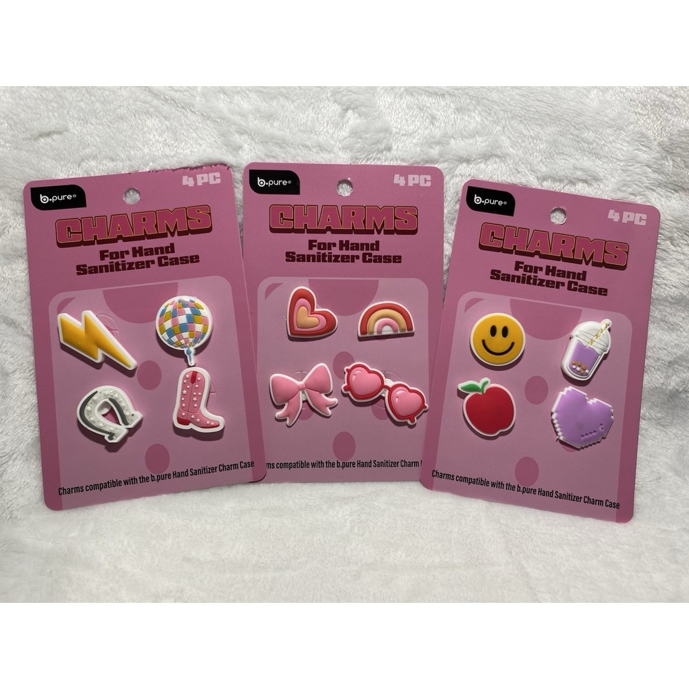 b.pure Hand Sanitizer Case Charms Set,‎ Multicolor, 4 pc (3)